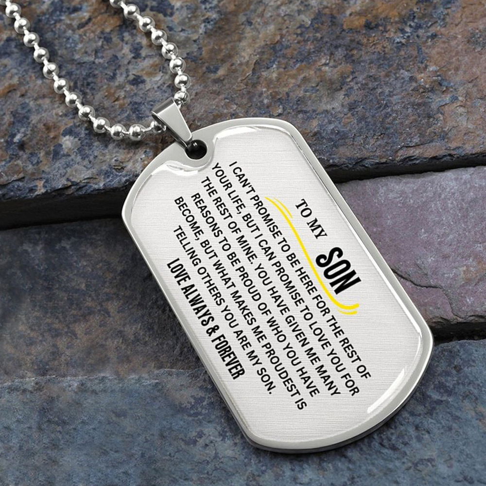 6:Silver necklace son