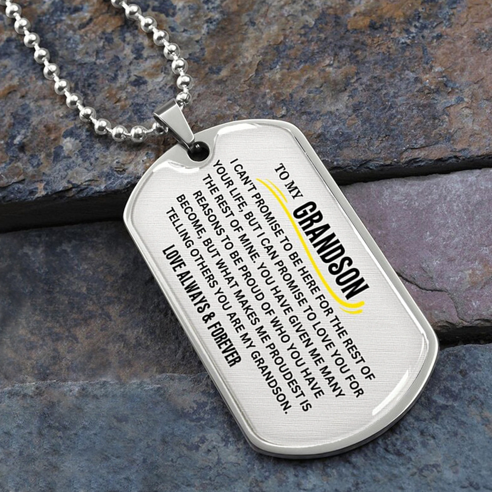 10:Silver necklace grand son