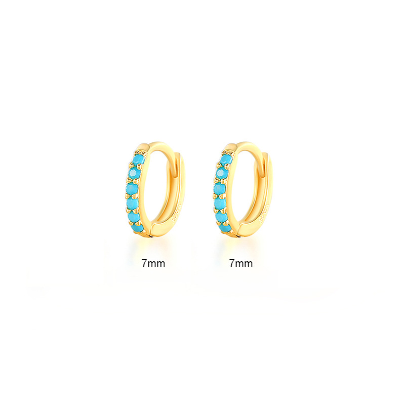 14:Gold-Turquoise 7mm