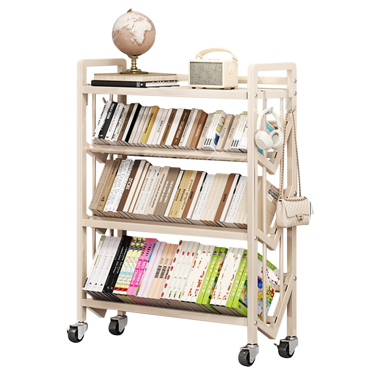 milky white (4 layers 90cm), with 4 partitions