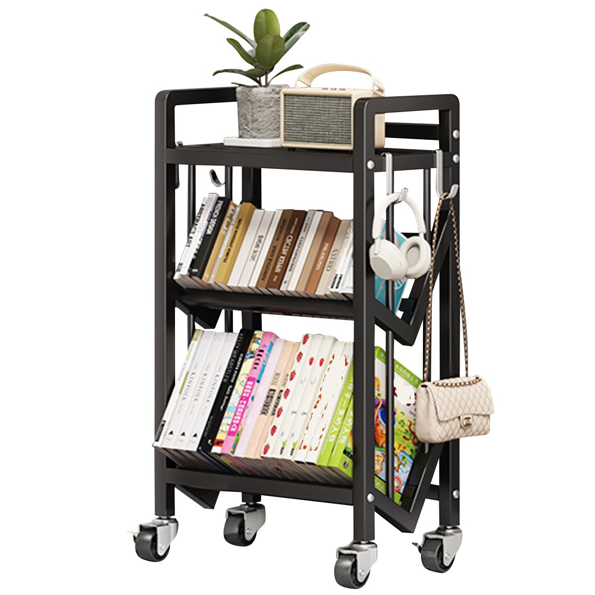 black (3 layers 50cm) comes with 4 partitions