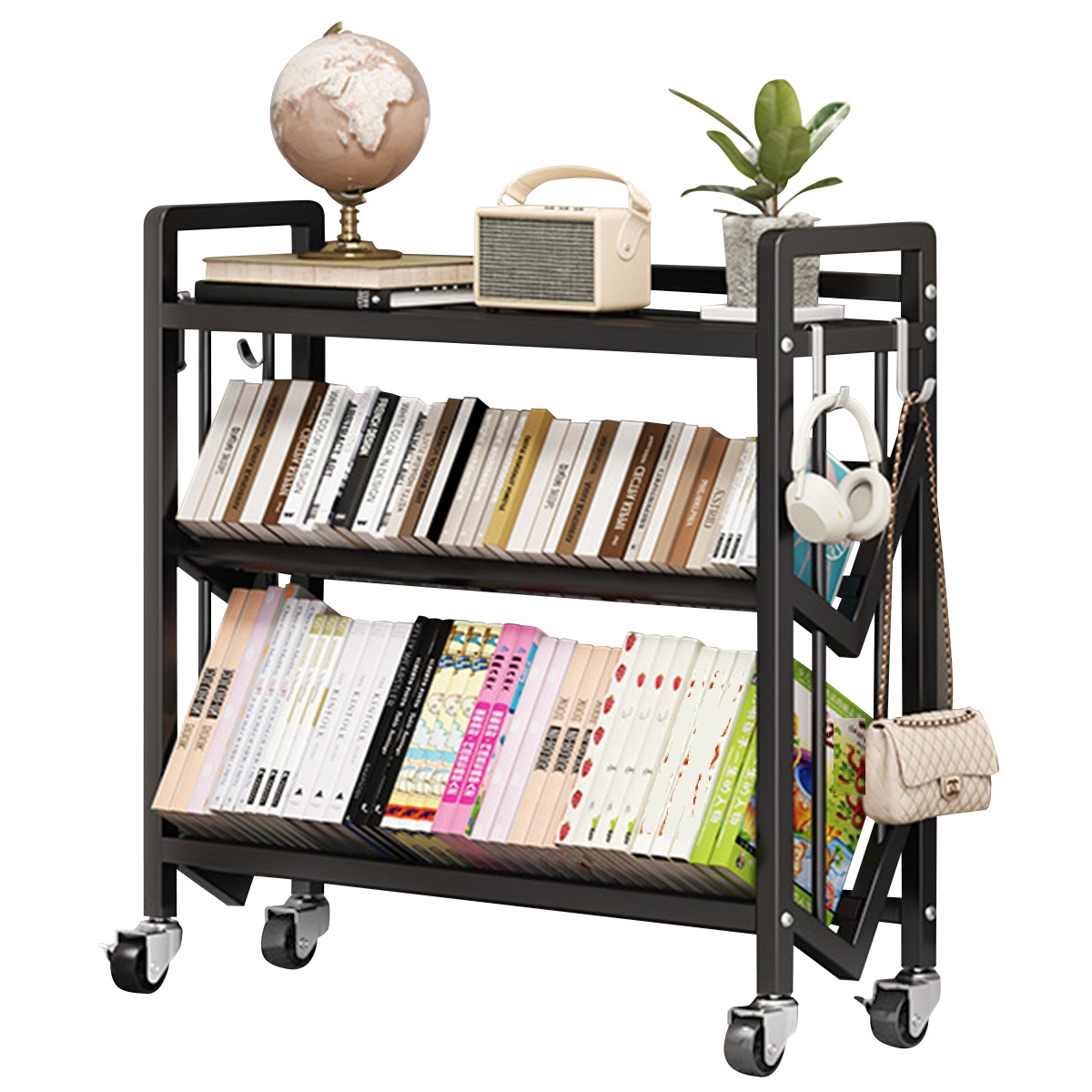 black (3 layers 90cm) comes with 4 partitions