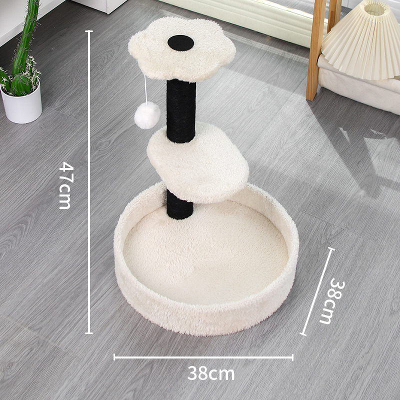 Beige black sisal-three-layer model