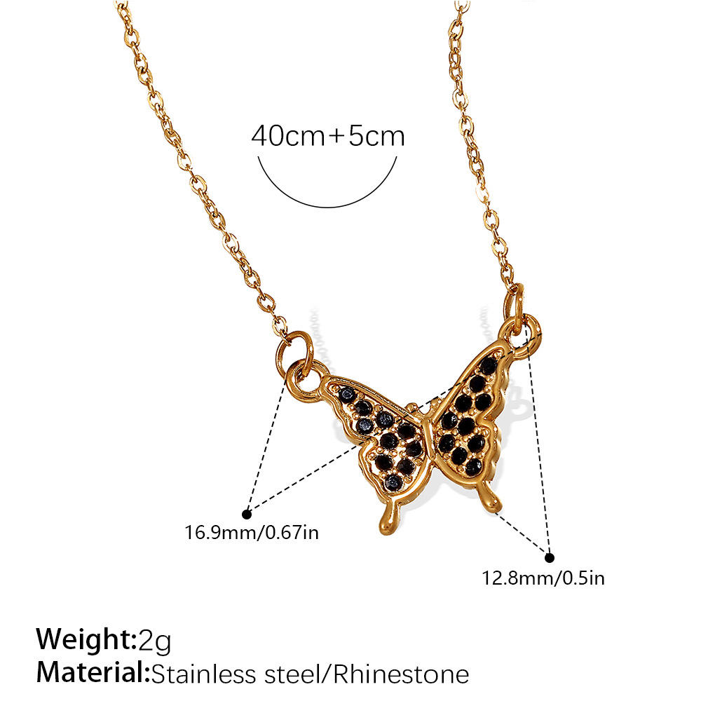 3:Xl545bkg black diamond necklace
