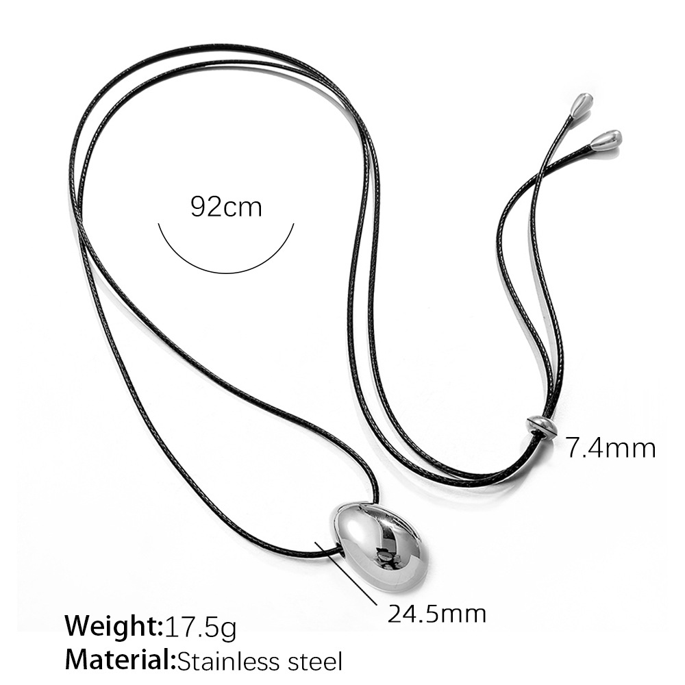 2:MYL10S silver sweater chain