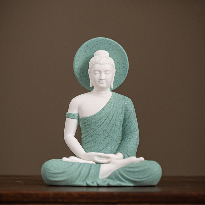 White porcelain - green