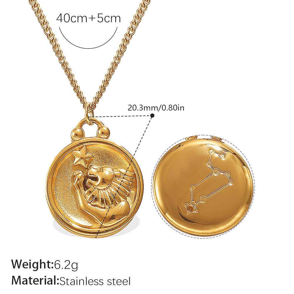 12:Xl769g12 gold necklace