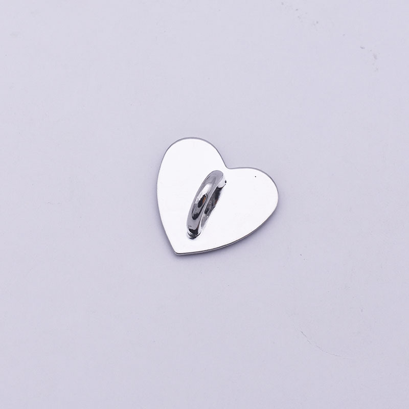 2:Heart-shaped silver - with adhesive backing