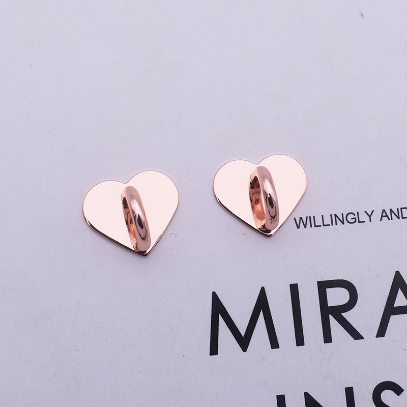 8:Small heart-shaped pink-2CM