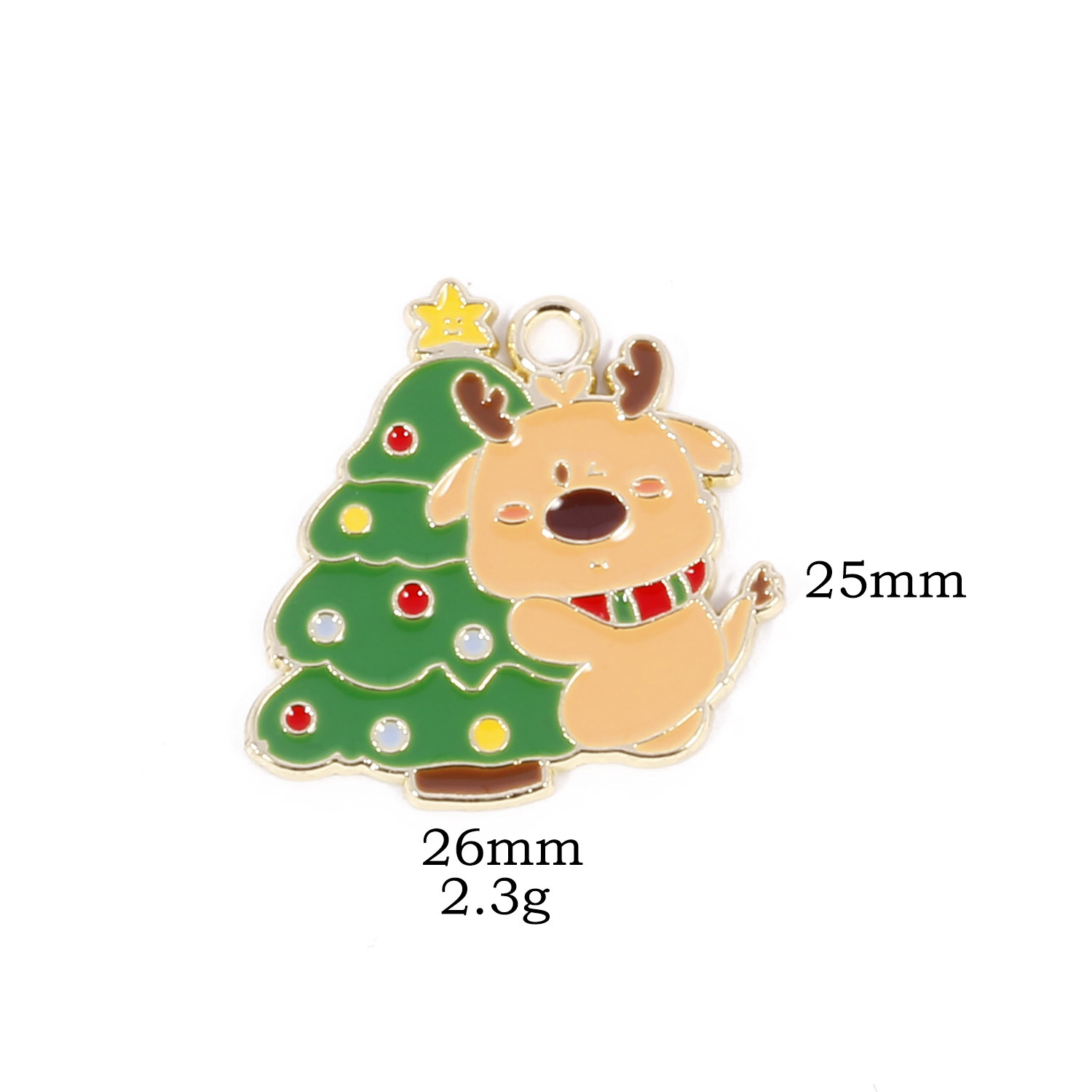 4:4#Christmas tree deer