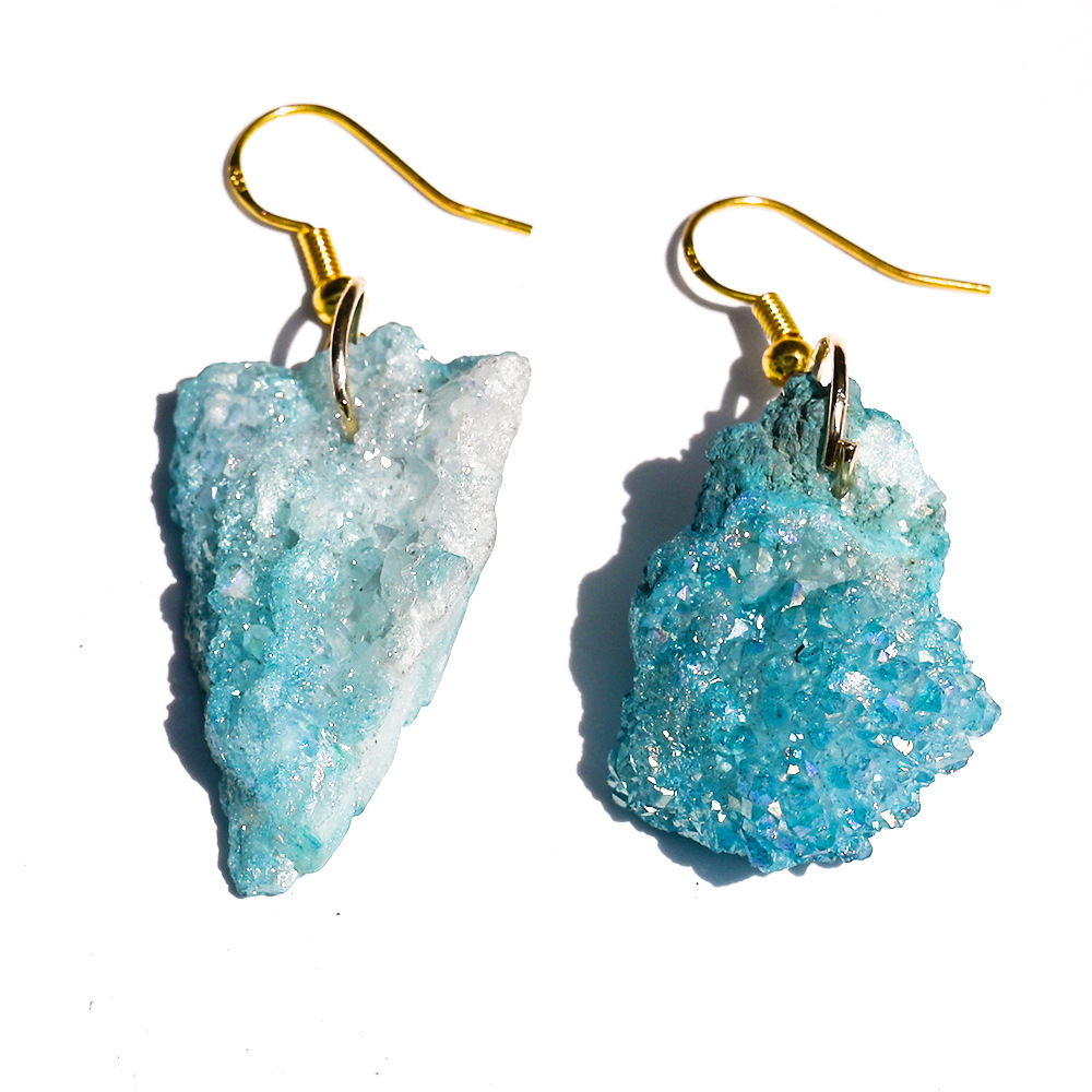 1:Blue electroplated crystal cluster