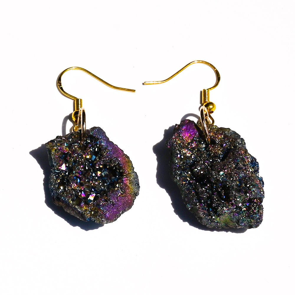 2:Colorful electroplated crystal cluster