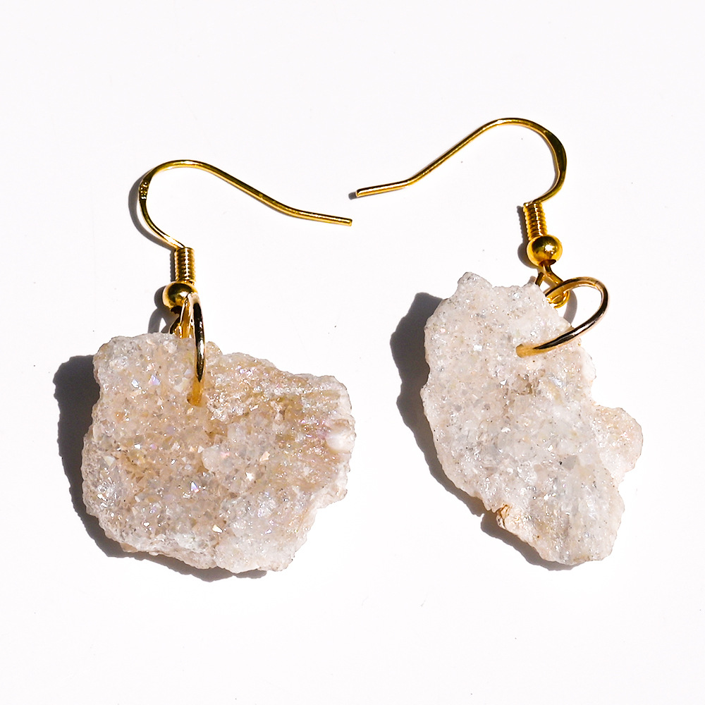 5:White electroplated crystal cluster