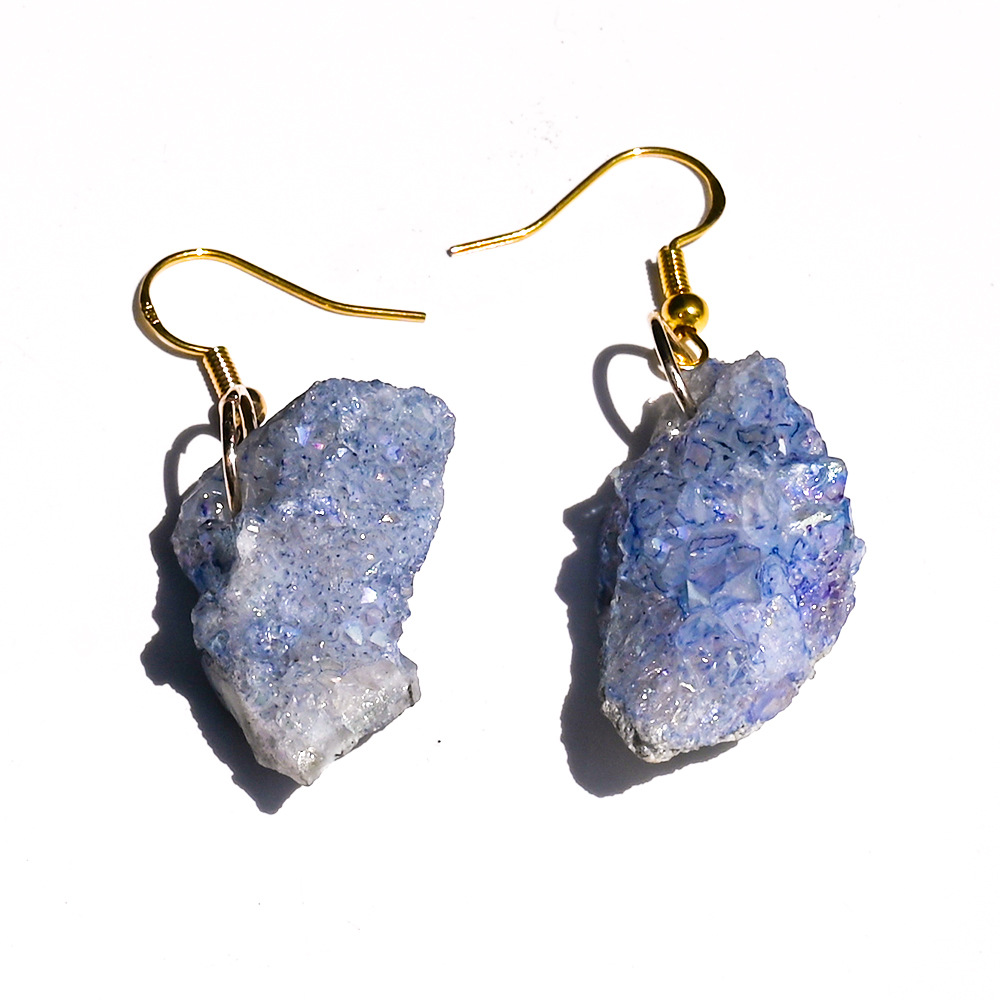 8:Violet electroplated crystal cluster