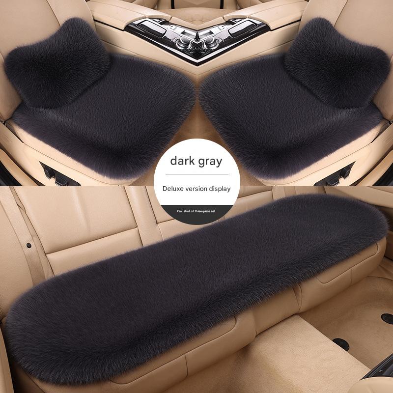 Dark gray three-piece set   2 waist pillows