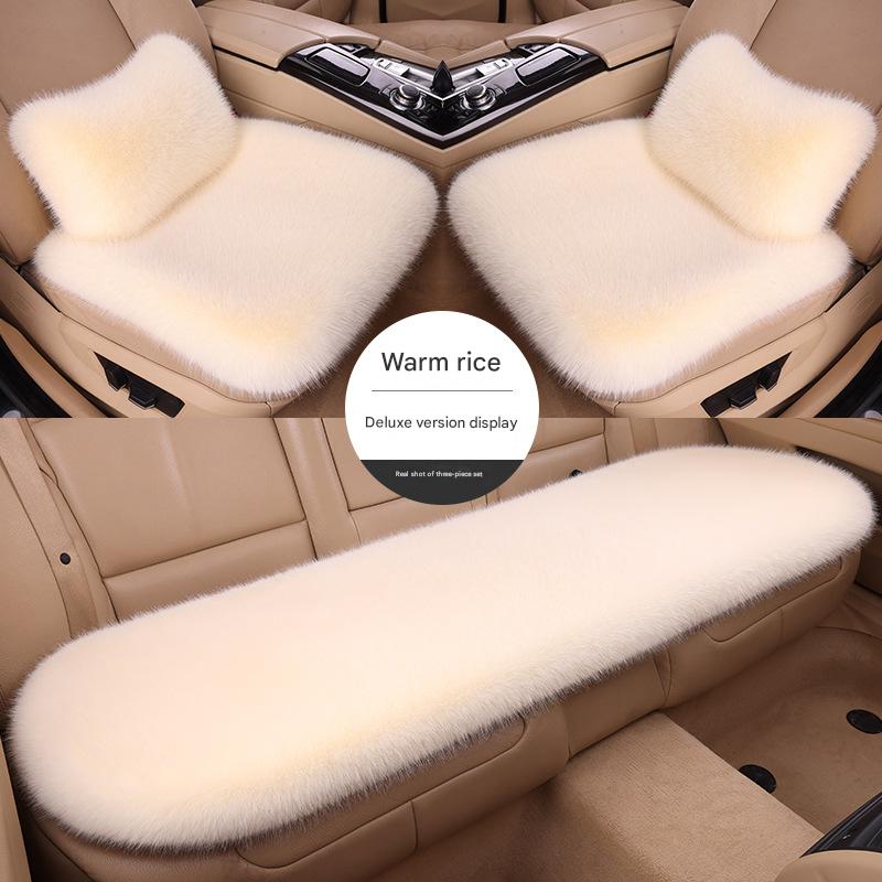 Warm rice three-piece set   2 waist pillows