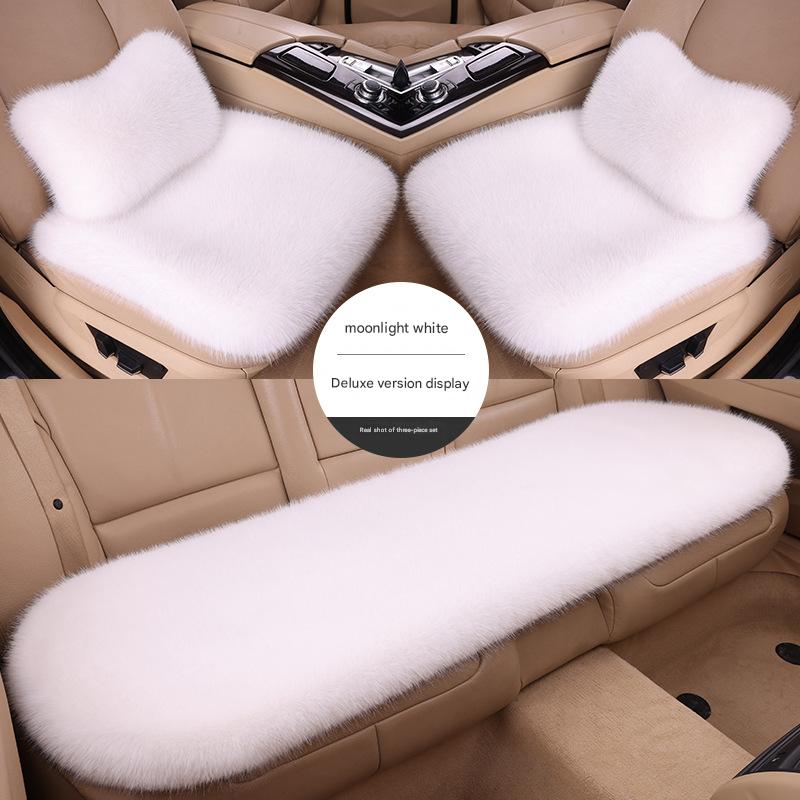 Moon white three-piece set   2 waist pillows