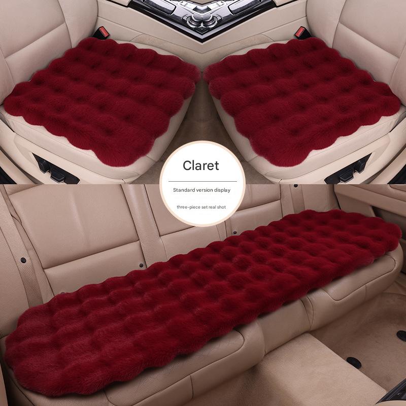 Burgundy bubble velvet (three-piece set)