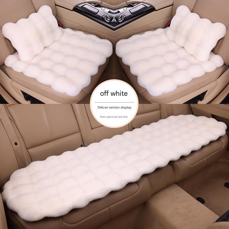 Off-white bubble velvet (three-piece set   waist pillow)
