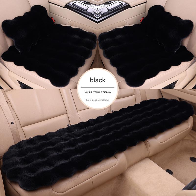 Black bubble velvet (three-piece set   waist pillow)