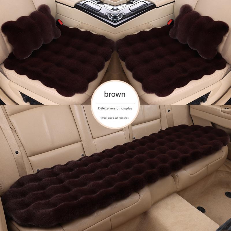 Brown bubble velvet (three-piece set   waist pillow)