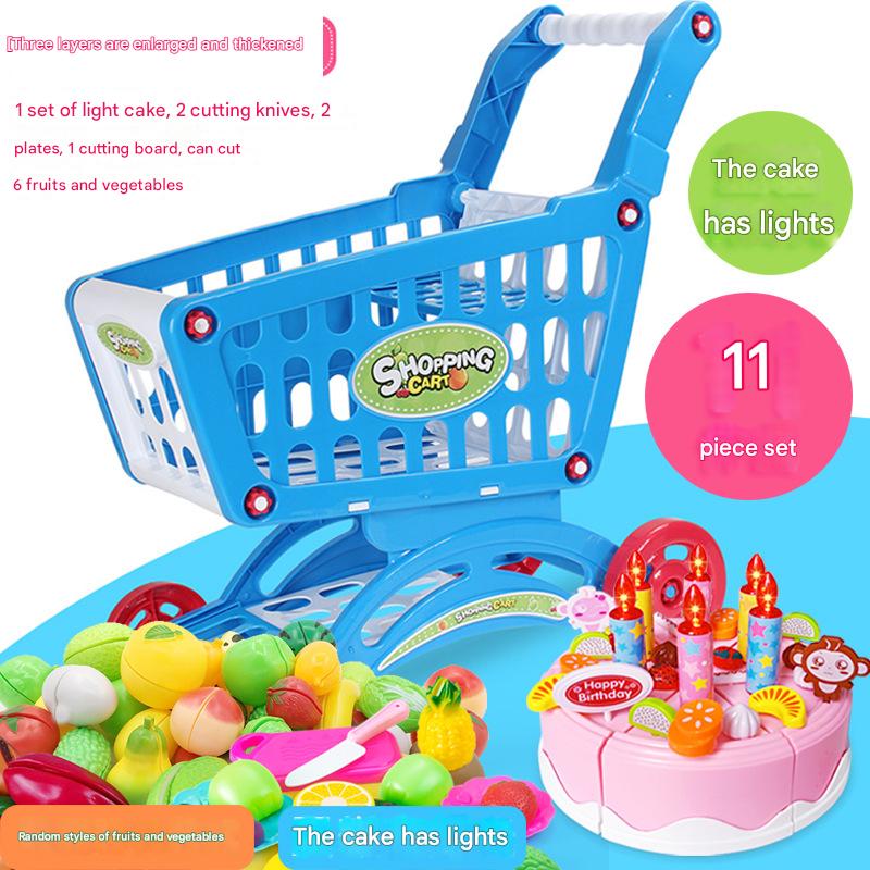 Cagon-with cut-cut cake set of 11-blue