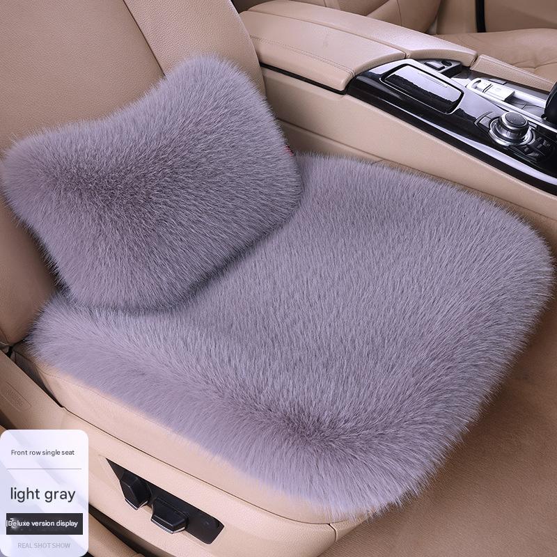 One light gray single seat   waist pillow