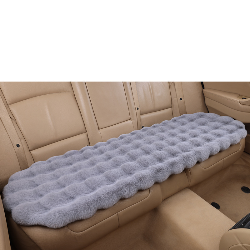 Light gray bubble velvet (long back row)