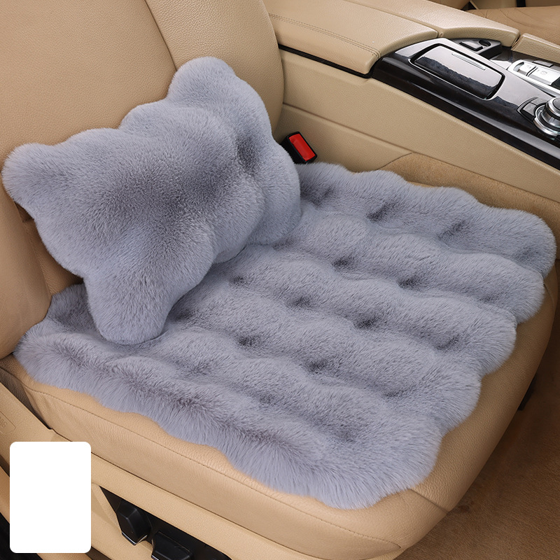 Light gray bubble velvet (single pad   waist pillow)