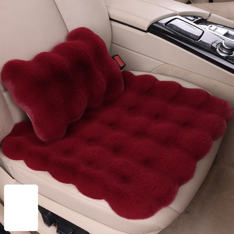 Burgundy bubble velvet (single pad   waist pillow)