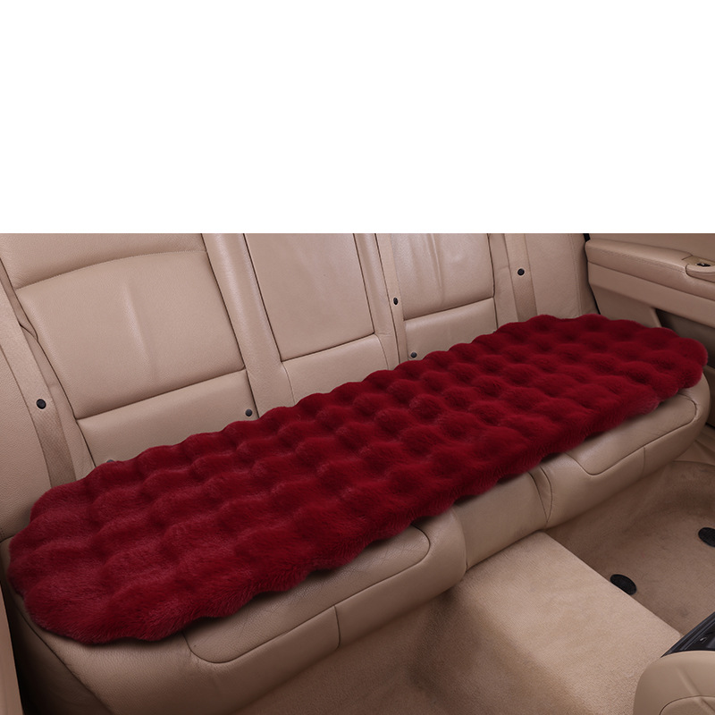 Burgundy bubble velvet (long strips in the back row)