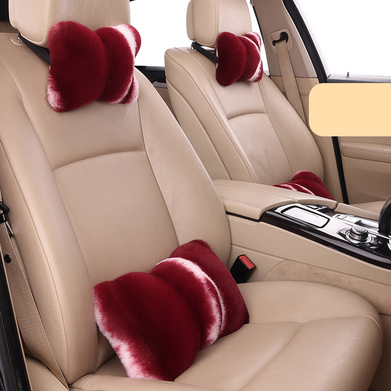 Burgundy 1 lumbar pillow