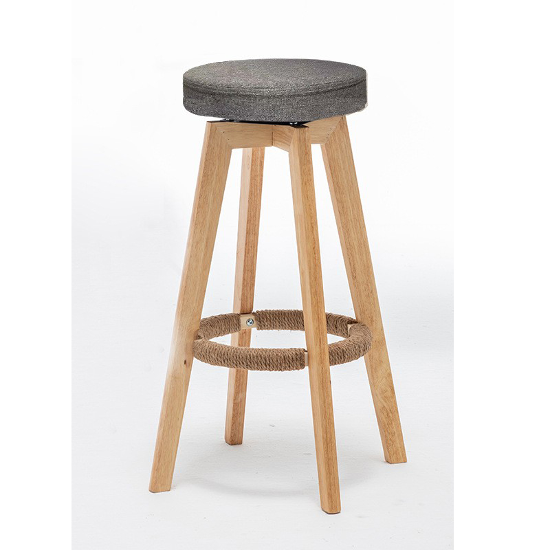 gray Linen   solid wood legs