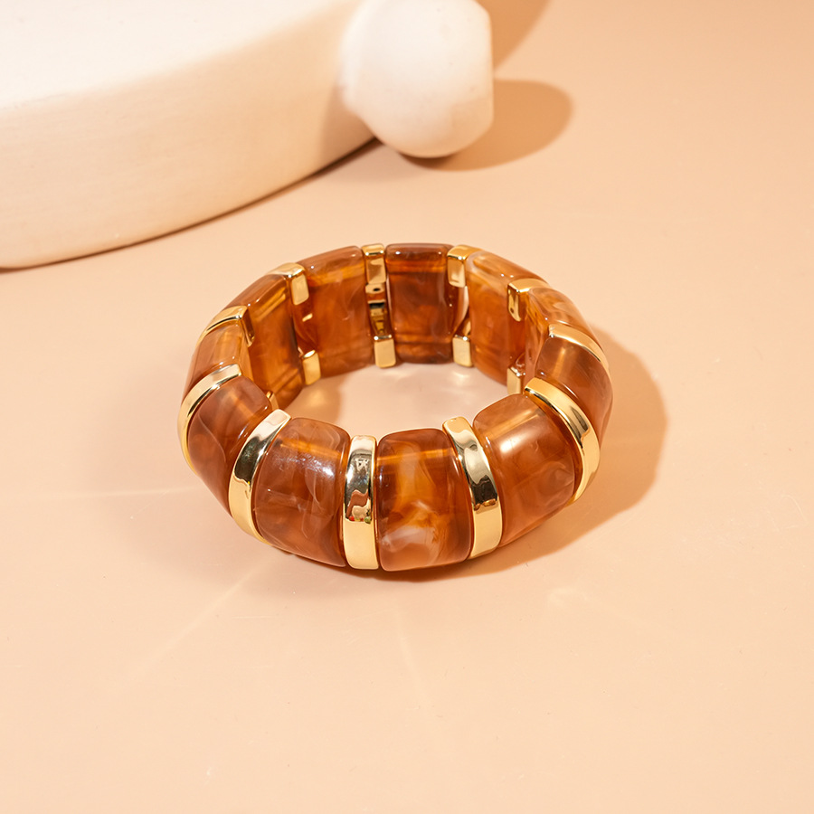 5:Bracelet - coffee color