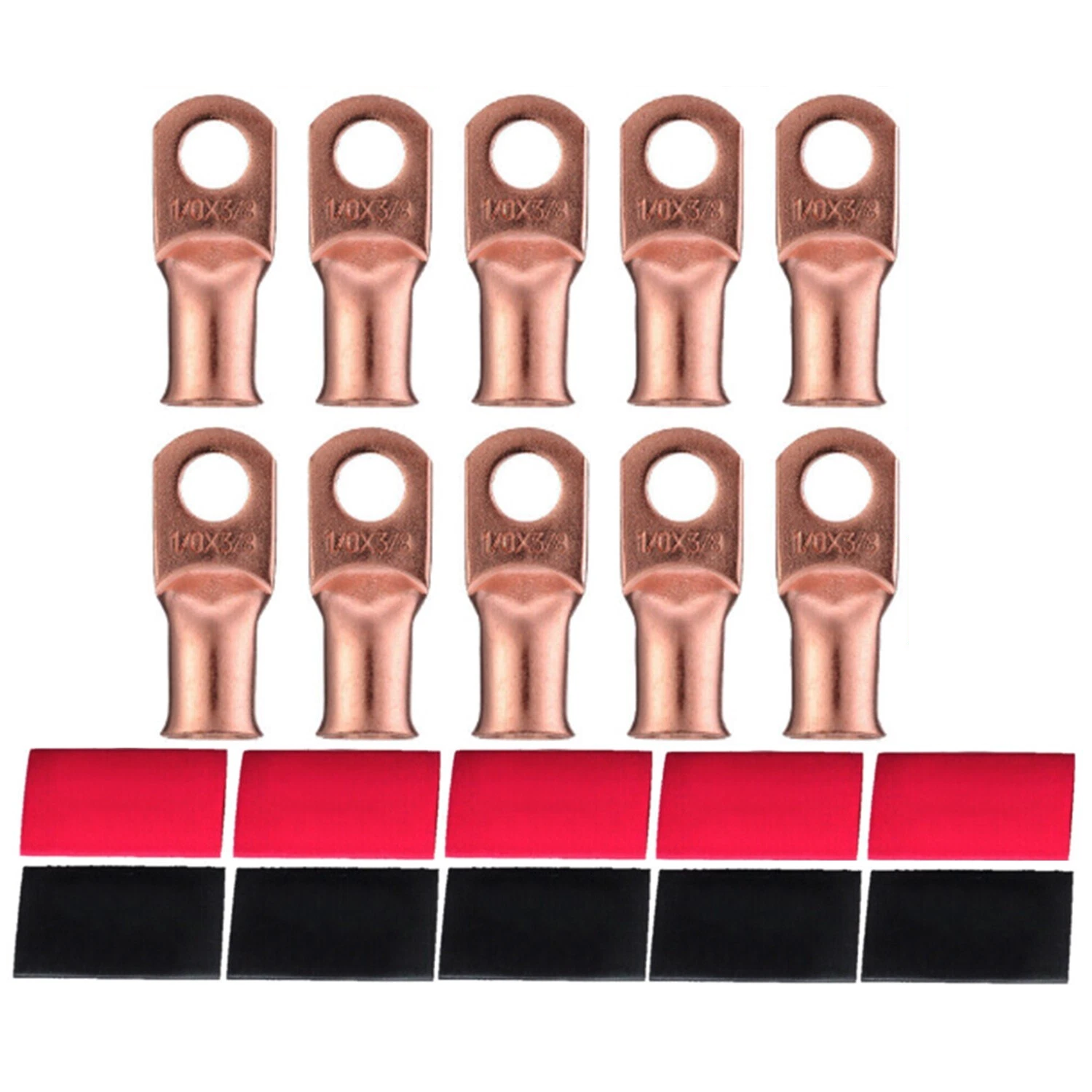 10 Lugs  10 Heat Shrinks