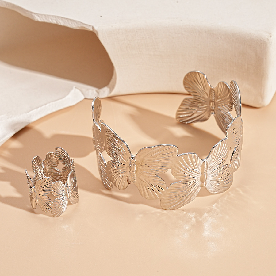5:Bracelet-silver butterfly (set of two)