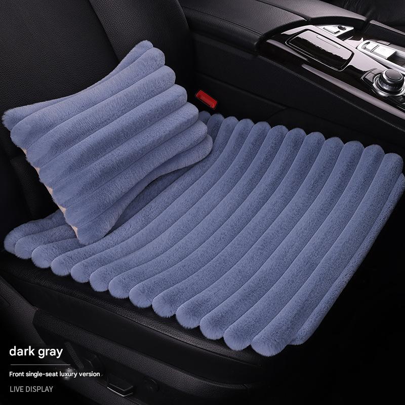 Dark gray front single seat   1 lumbar pillow