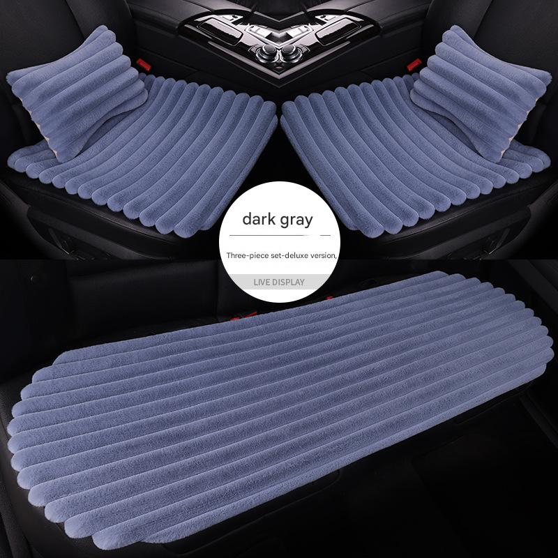 Dark gray five-seat three-piece set   2 waist pillows