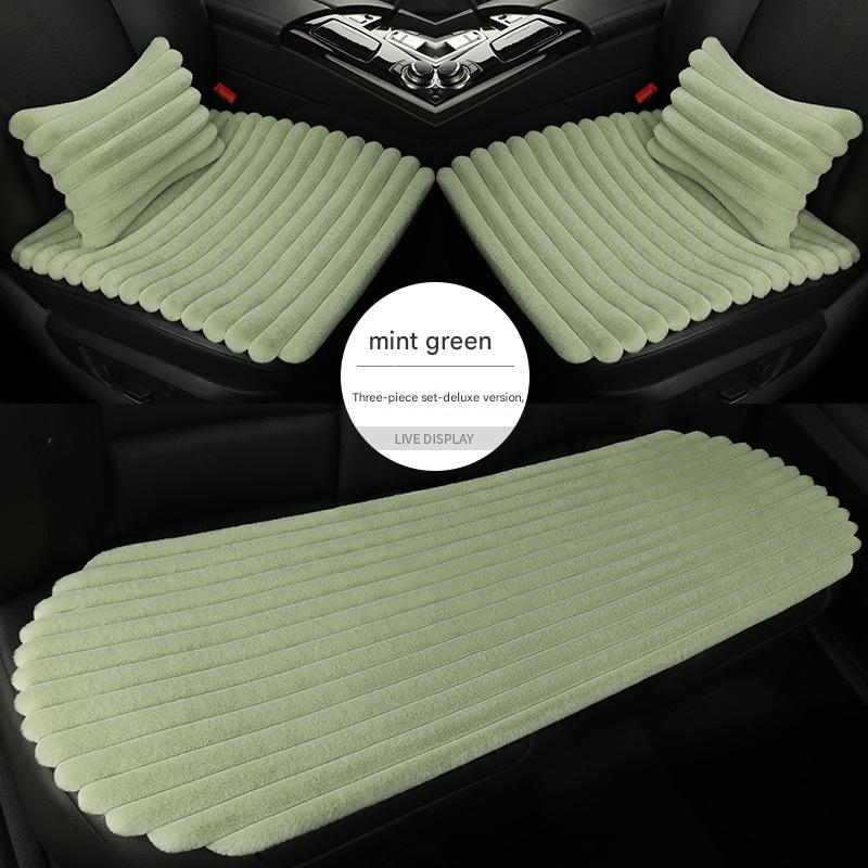 Mint green five-seat three-piece set   2 waist pillows