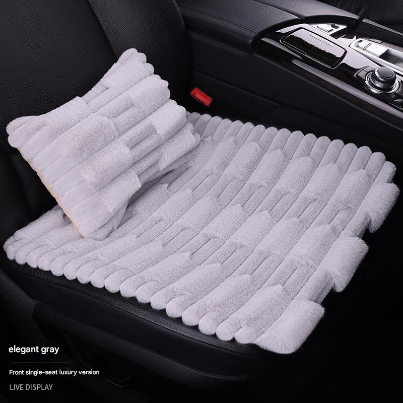 Elegant gray front single seat   waist pillow