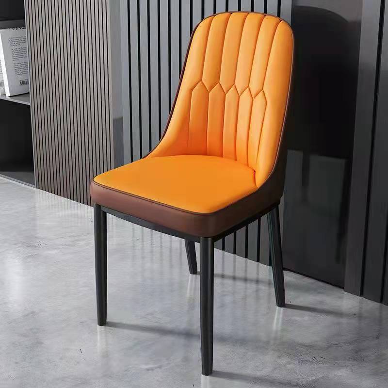 Light Luxury Orange Brown Thickened Black Legs