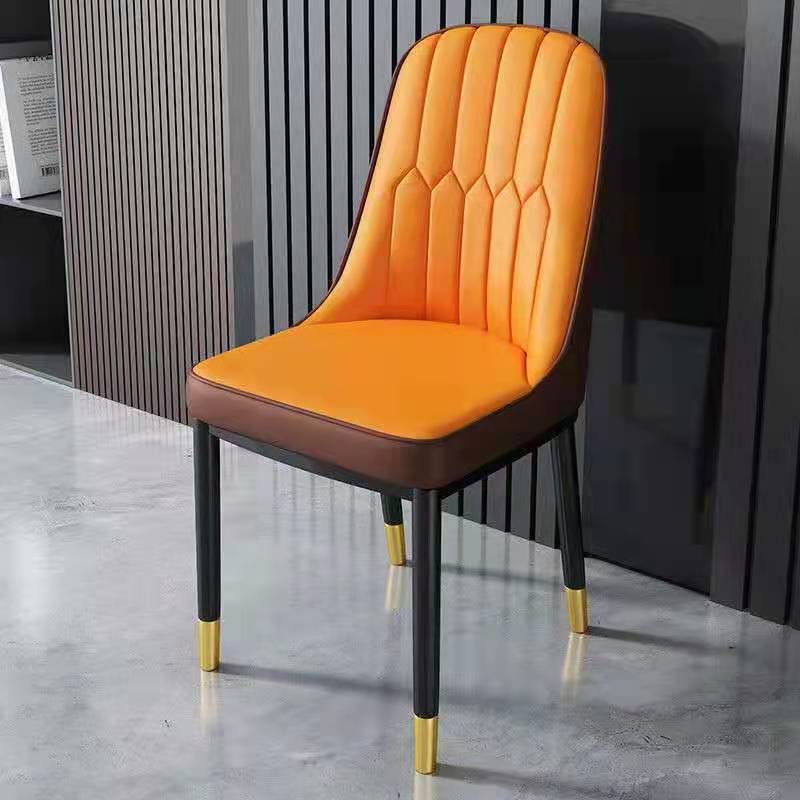 Light Luxury Orange Brown Thickened Golden Legs