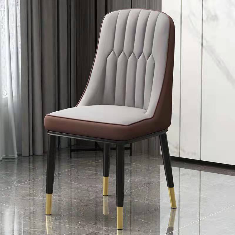 Light Luxury Grey Brown Thickened Gold Legs