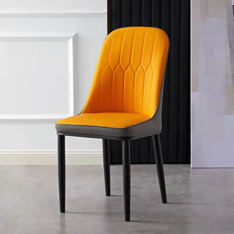 Light Luxury Orange Grey Thickened Black Legs