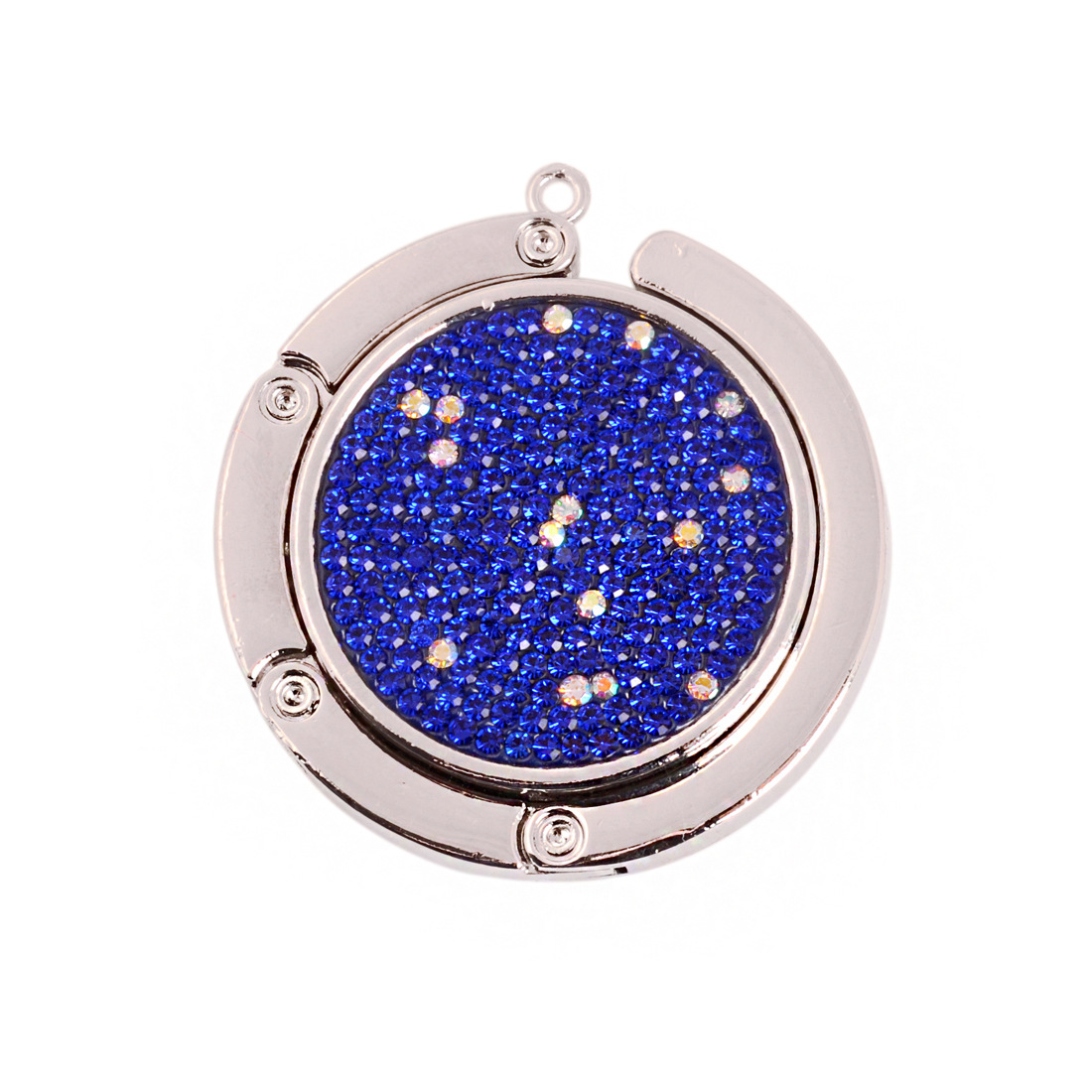 Dark blue and white AB With Keychain