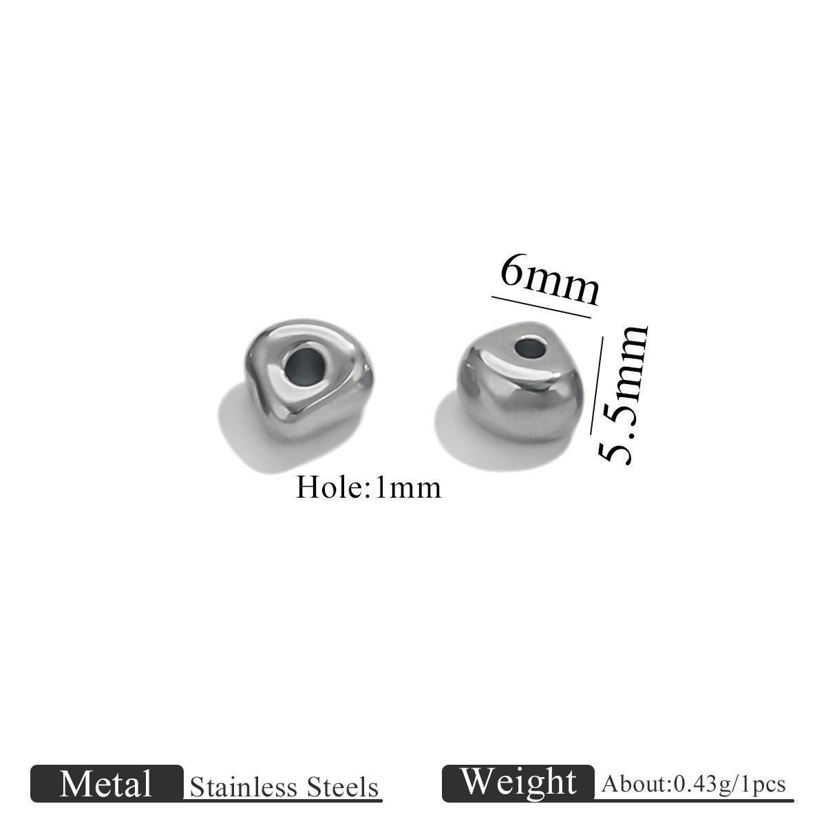 9:Steel color special-shaped beads-3