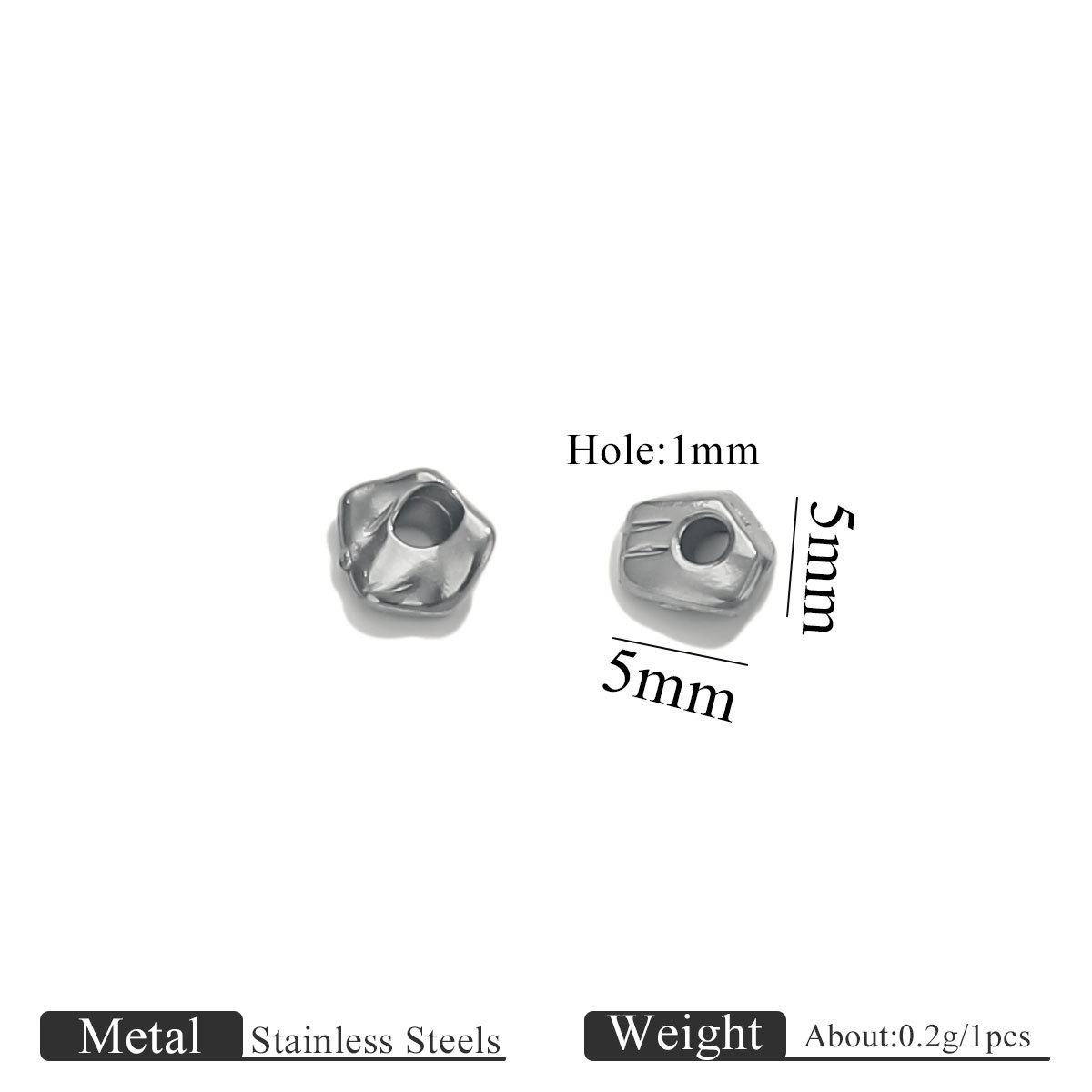 12:Steel color special-shaped beads-6