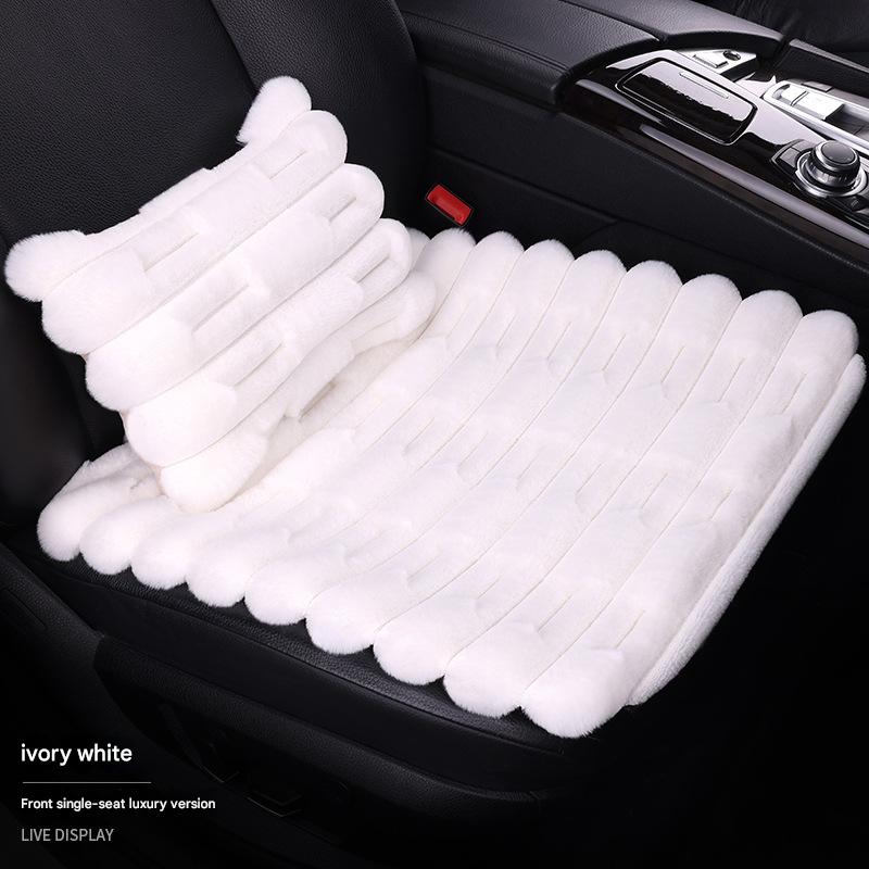 Ivory white front single seat   waist pillow