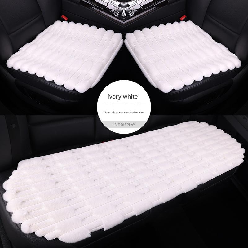 Ivory white car five-seat three-piece set
