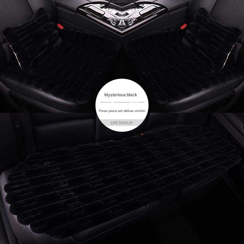 Mysterious black car with five-seater three-piece set   2 waist pillows